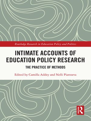 cover image of Intimate Accounts of Education Policy Research